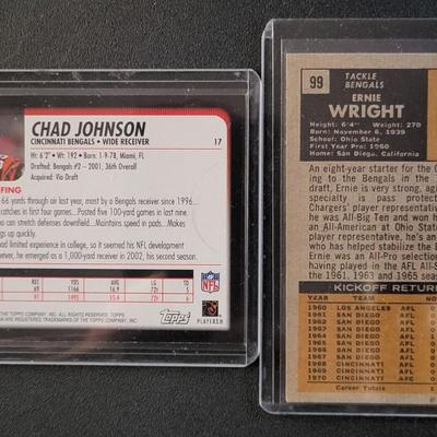 Sale Photo Thumbnail #808: MIsc Bengals Lot, team cards, Ernie Wright, Carl Pickens and more