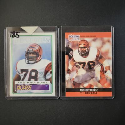 Sale Photo Thumbnail #825: 1983 Topps,  1990 Pro Set/Fleer, 1993 Playoff Club Anthony Munoz