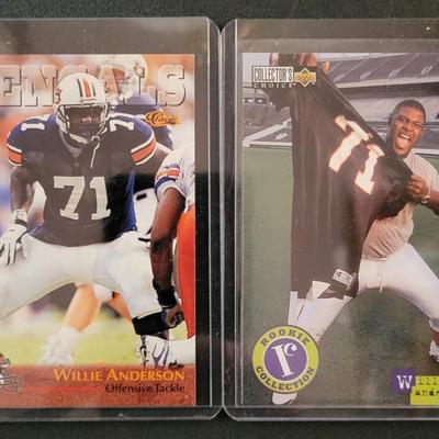 Sale Photo Thumbnail #867: 1996 Upper Deck Willie Anderson Rookie, 1975/1996/2010 Topps Anderson, Scott