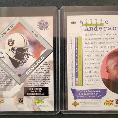 Sale Photo Thumbnail #868: 1996 Upper Deck Willie Anderson Rookie, 1975/1996/2010 Topps Anderson, Scott