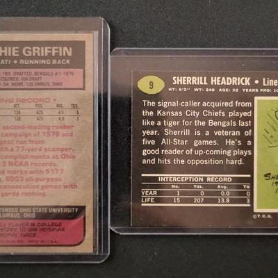 Sale Photo Thumbnail #876: Vintage Topps Bengals Griffin, Headrick, Stofa, Anderson