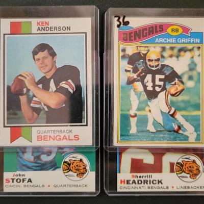 Sale Photo Thumbnail #879: Vintage Topps Bengals Griffin, Headrick, Stofa, Anderson