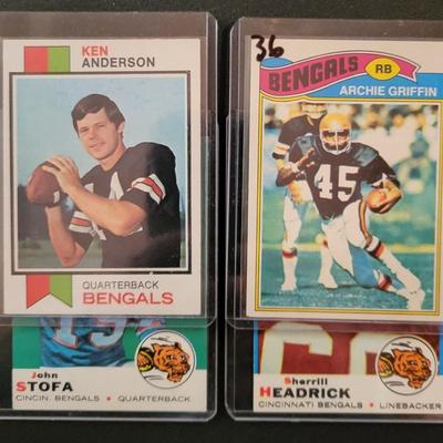 Sale Photo Thumbnail #874: Vintage Topps Bengals Griffin, Headrick, Stofa, Anderson