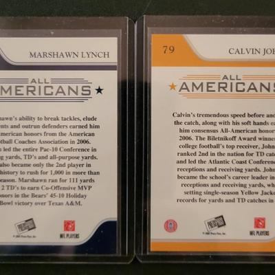 Sale Photo Thumbnail #890: 2007 PressPass All Americans Lynch, Johnson, Adams, Hall, Nelson