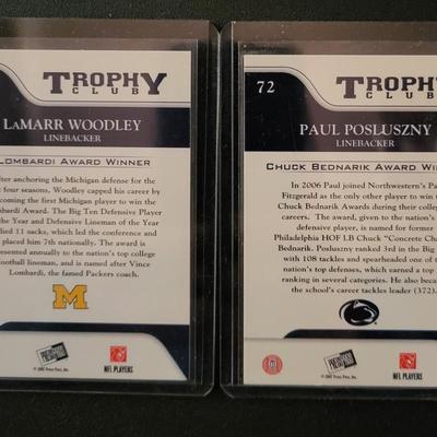 Sale Photo Thumbnail #920: 2007 PressPass Trophy Club Linebacker's Posluszny, Woodley, Willis.