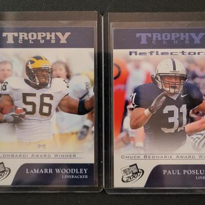 Sale Photo Thumbnail #919: 2007 PressPass Trophy Club Linebacker's Posluszny, Woodley, Willis.