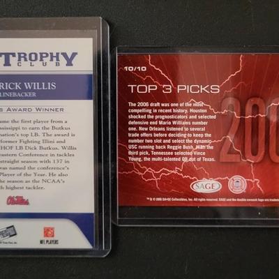 Sale Photo Thumbnail #922: 2007 PressPass Trophy Club Linebacker's Posluszny, Woodley, Willis.