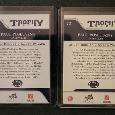 Sale Photo Thumbnail #918: 2007 PressPass Trophy Club Linebacker's Posluszny, Woodley, Willis.