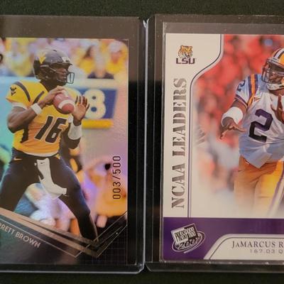 Sale Photo Thumbnail #929: 2007 PressPass Edwards, Palmer, Booker, Walker & 2010  PressPass Jarrett Brown numbered 003/500.