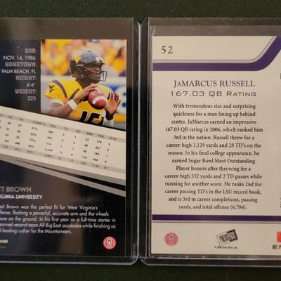 Sale Photo Thumbnail #930: 2007 PressPass Edwards, Palmer, Booker, Walker & 2010  PressPass Jarrett Brown numbered 003/500.