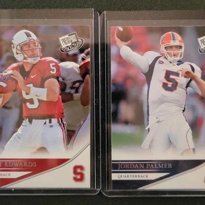 Sale Photo Thumbnail #925: 2007 PressPass Edwards, Palmer, Booker, Walker & 2010  PressPass Jarrett Brown numbered 003/500.