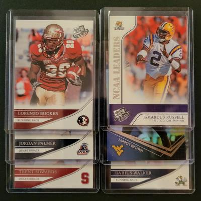 Sale Photo Thumbnail #924: 2007 PressPass Edwards, Palmer, Booker, Walker & 2010  PressPass Jarrett Brown numbered 003/500.