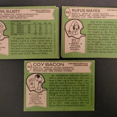 Sale Photo Thumbnail #1041: 1978 Topps McDaniel (11), Casanova (10), Elliot (8), Mayes (3), Bacon (2).