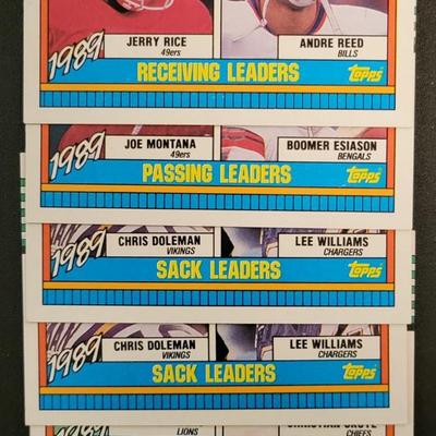 Sale Photo Thumbnail #1053: 1989 Topps Receving Leaders
