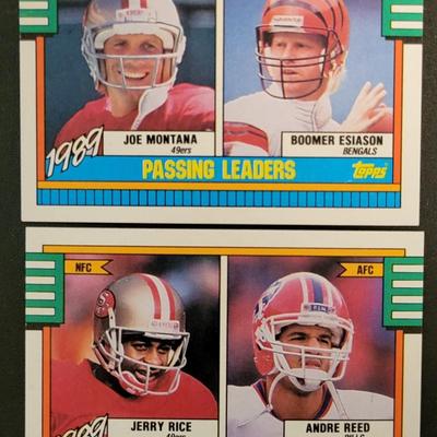 Sale Photo Thumbnail #1058: 1989 Topps Receving Leaders