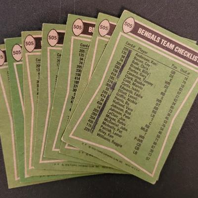 Sale Photo Thumbnail #1063: 1979 Topps Offensive LDRS (7), Elliott (5), Parrish, Johnson