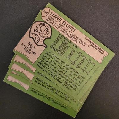 Sale Photo Thumbnail #1065: 1979 Topps Offensive LDRS (7), Elliott (5), Parrish, Johnson