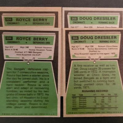 Sale Photo Thumbnail #1073: 1975 Topps Bengals Various Players,  Most cards in this lot have doubles.