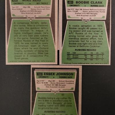 Sale Photo Thumbnail #1077: 1975 Topps Bengals Various Players,  Most cards in this lot have doubles.