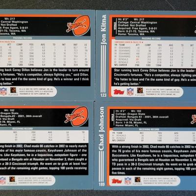 Sale Photo Thumbnail #1083: 2002 Topps Washington Rookie (2), Palmer (2), Houshmandzadeh (2), Smith (2)  Johnson (2), Kitna (2).