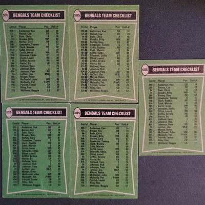 Sale Photo Thumbnail #1117: 1978 Topps Bengals Holland(4), Parrish (4), Casanova