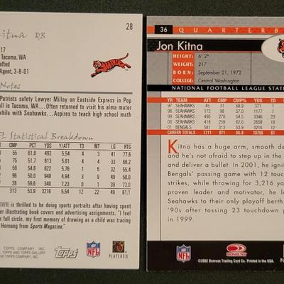 Sale Photo Thumbnail #1153: 2002 Fleer, Topps, Score, Donruss, Upper Deck Jon Kitna