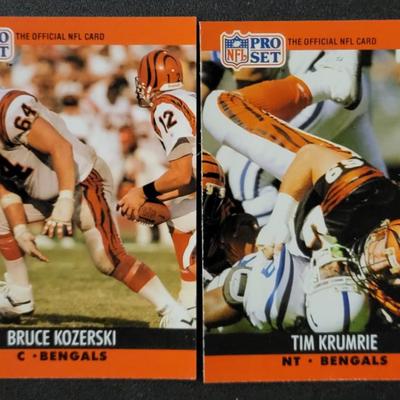 Sale Photo Thumbnail #1193: 1990 Pro Set Bengals Various Players