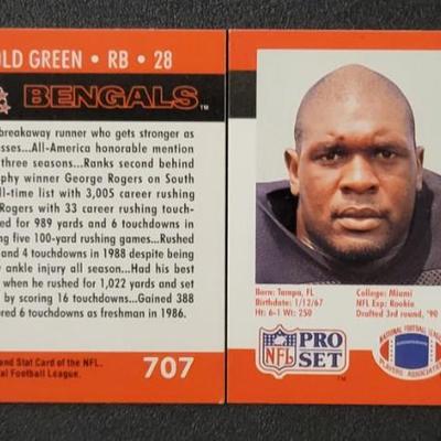 Sale Photo Thumbnail #1196: 1990 Pro Set Bengals Various Players