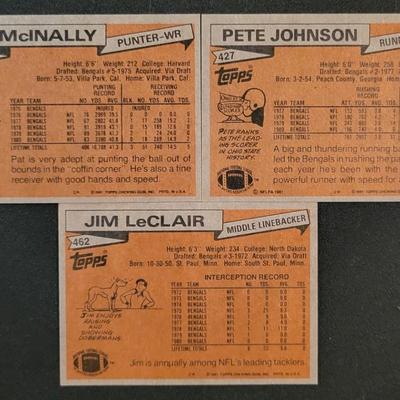 Sale Photo Thumbnail #1206: 1981 Topps Chewing Gum Inc. Bengals Various Players