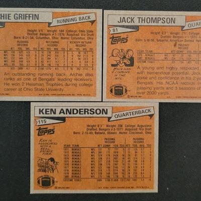 Sale Photo Thumbnail #1200: 1981 Topps Chewing Gum Inc. Bengals Various Players