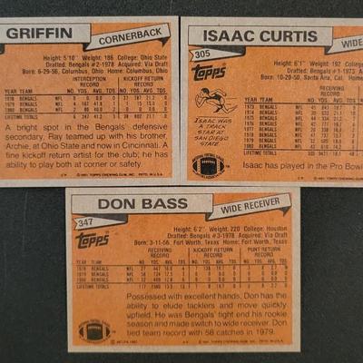 Sale Photo Thumbnail #1204: 1981 Topps Chewing Gum Inc. Bengals Various Players