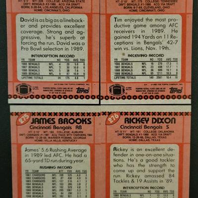 Sale Photo Thumbnail #1214: 1990 Topps Bengals Various Players