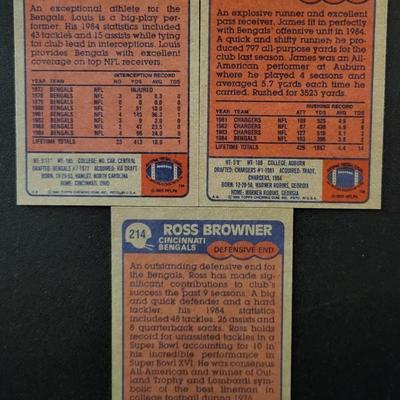 Sale Photo Thumbnail #1222: 1985 Topps Cheating Gum Inc. Bengals Various Players
