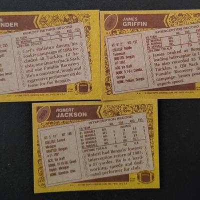 Sale Photo Thumbnail #1232: 1986 Topps Chewing Gum Inc. Bengals Various Players