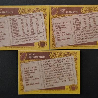 Sale Photo Thumbnail #1234: 1986 Topps Chewing Gum Inc. Bengals Various Players