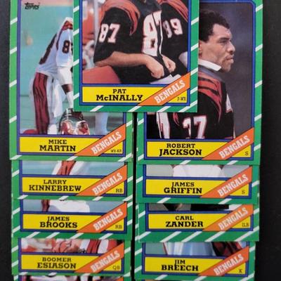 Sale Photo Thumbnail #1228: 1986 Topps Chewing Gum Inc. Bengals Various Players