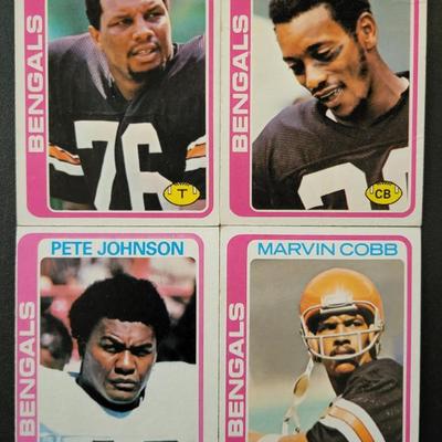 Sale Photo Thumbnail #1239: 1978 Topps Chewing Gum Inc. Bengals Various Players. One Coy Bacon card has an error on the back.