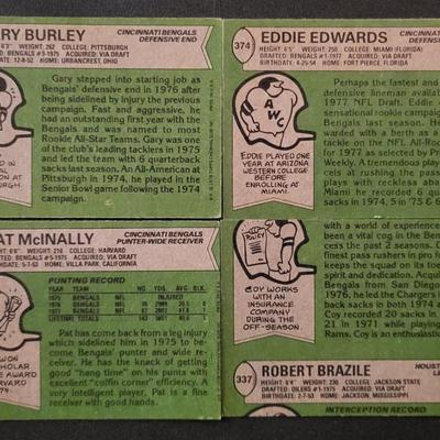 Sale Photo Thumbnail #1242: 1978 Topps Chewing Gum Inc. Bengals Various Players. One Coy Bacon card has an error on the back.