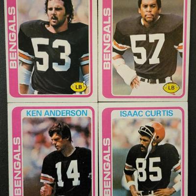 Sale Photo Thumbnail #1245: 1978 Topps Chewing Gum Inc. Bengals Various Players. One Coy Bacon card has an error on the back.
