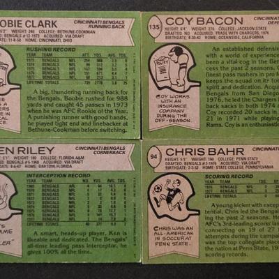 Sale Photo Thumbnail #1248: 1978 Topps Chewing Gum Inc. Bengals Various Players. One Coy Bacon card has an error on the back.