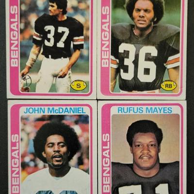 Sale Photo Thumbnail #1243: 1978 Topps Chewing Gum Inc. Bengals Various Players. One Coy Bacon card has an error on the back.