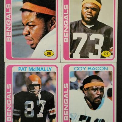 Sale Photo Thumbnail #1241: 1978 Topps Chewing Gum Inc. Bengals Various Players. One Coy Bacon card has an error on the back.