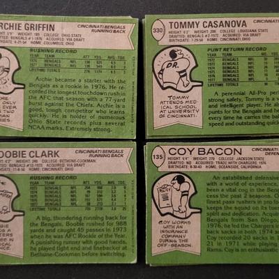 Sale Photo Thumbnail #1261: 1978 Topps Bengals Various Players. Lots of Duplicates of individual players (180 cards in total)