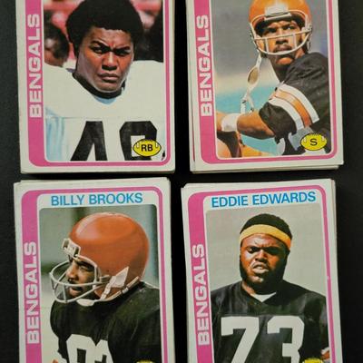 Sale Photo Thumbnail #1255: 1978 Topps Bengals Various Players. Lots of Duplicates of individual players (180 cards in total)