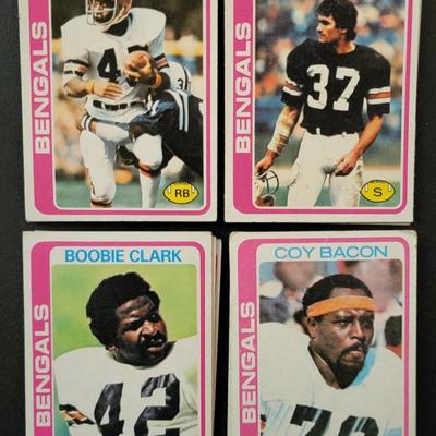 Sale Photo Thumbnail #1260: 1978 Topps Bengals Various Players. Lots of Duplicates of individual players (180 cards in total)