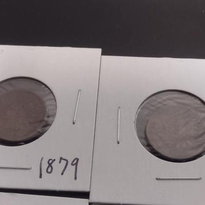 Set of Eight Indian Head Pennies Various Dates Circulated Condition (25)