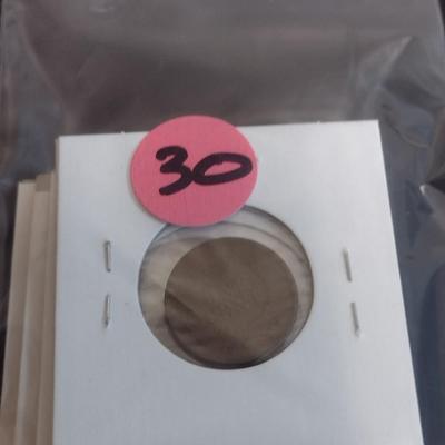 Set of Six Indian Head Pennies Various Dates Circulated Condition (30)