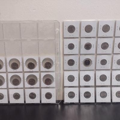 Collection of U.S. Dimes, Quarters, and Nickels with Reverse Statehood and Other Circulated Condition (28)
