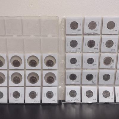 Collection of U.S. Dimes, Quarters, and Nickels with Reverse Statehood and Other Circulated Condition (28)