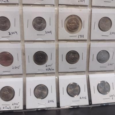 Collection of U.S. Dimes, Quarters, and Nickels with Reverse Statehood and Other Circulated Condition (28)